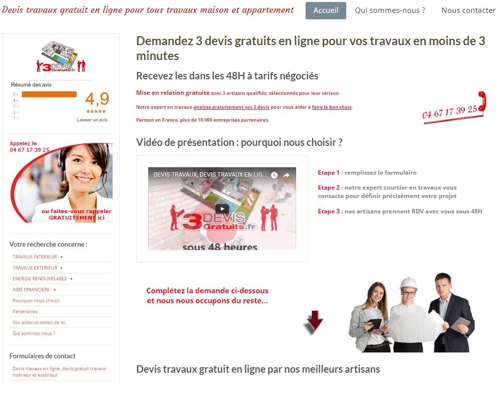 Creation site internet 3devisgratuits